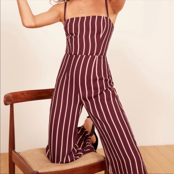 NWT reformation striped jumpsuit - Picture 3 of 8